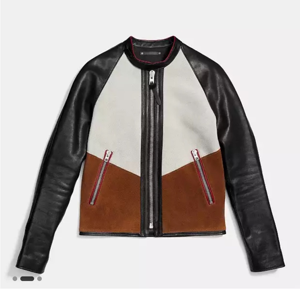 COACH® | Patched Zip Racer jacket - Picture 2 of 3
